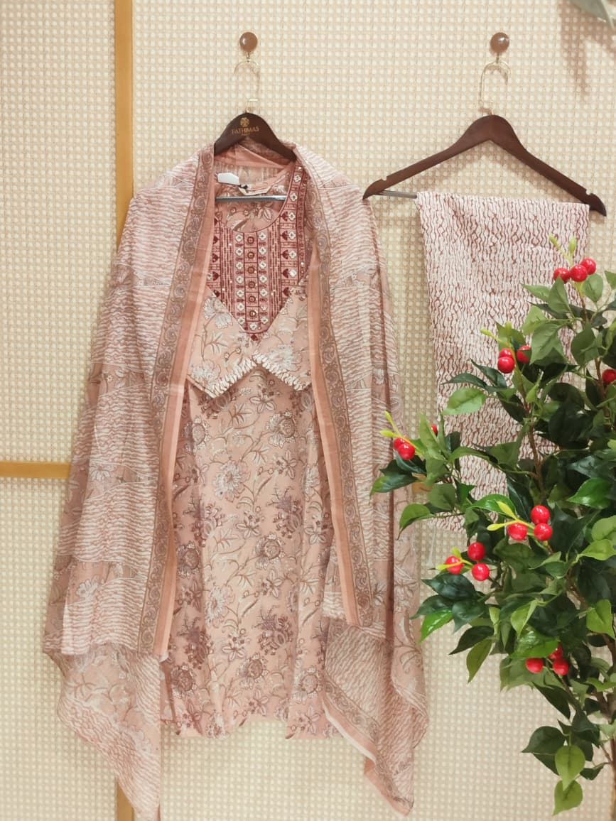 Pure cotton chruidar