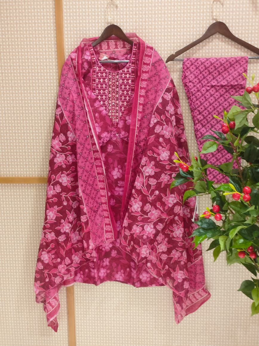 Pure cotton chruidar
